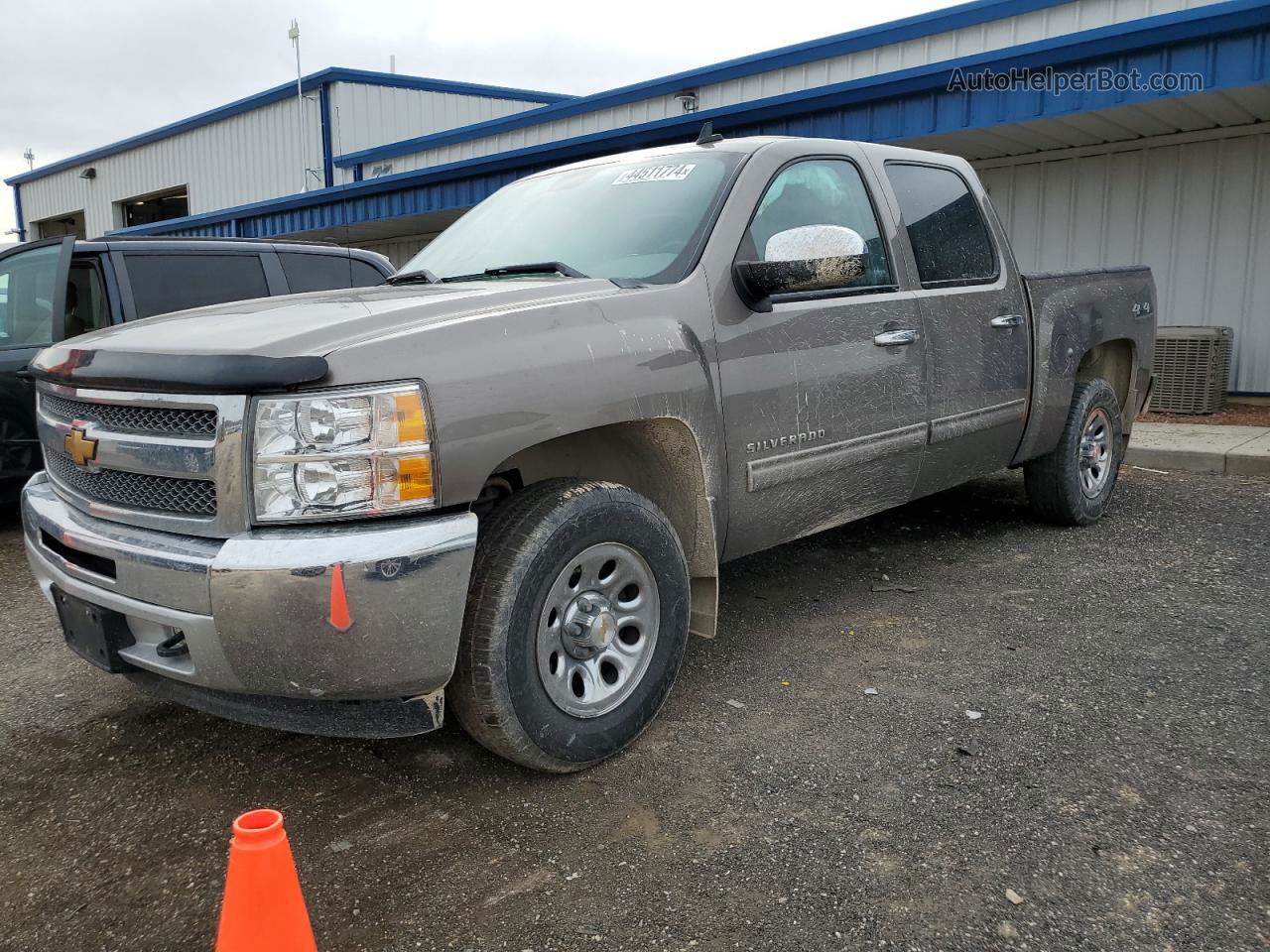 2013 Chevrolet Silverado K1500 Ls Gray vin: 3GCPKREA4DG293451