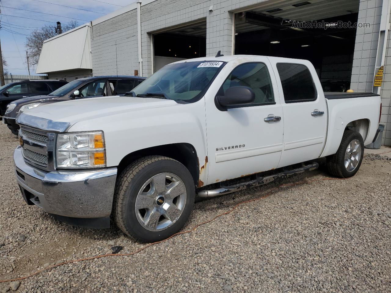 2012 Chevrolet Silverado K1500 Ls White vin: 3GCPKREAXCG243250