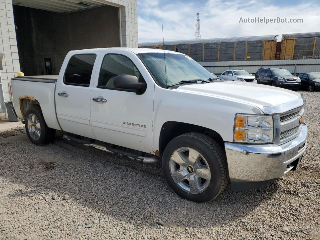 2012 Chevrolet Silverado K1500 Ls White vin: 3GCPKREAXCG243250