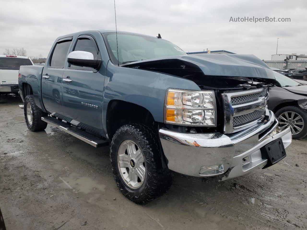 2012 Chevrolet Silverado K1500 Lt Синий vin: 3GCPKSE70CG255483