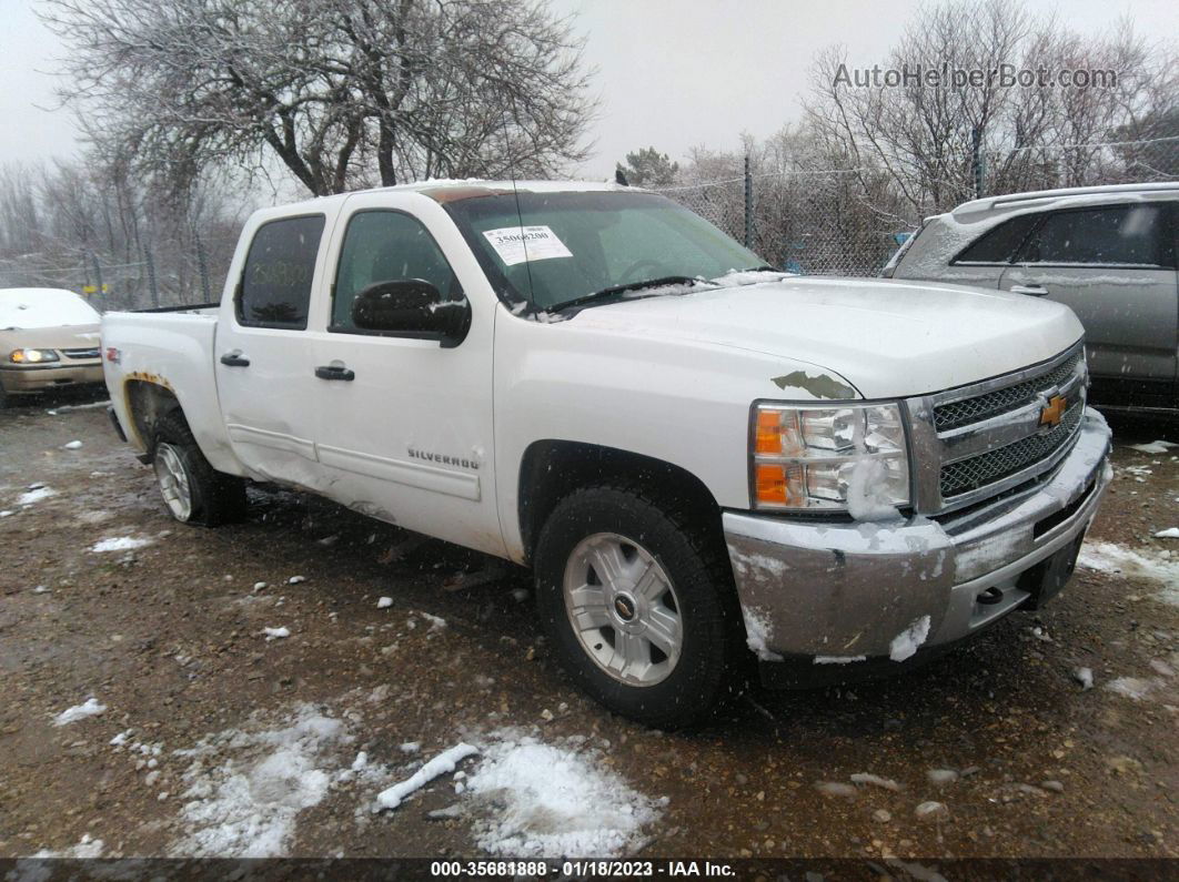 2013 Chevrolet Silverado 1500 Lt White vin: 3GCPKSE70DG183766