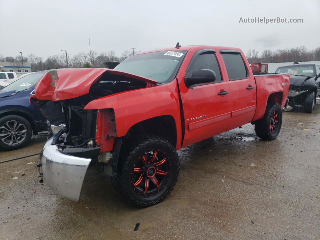 2013 Chevrolet Silverado K1500 Lt Red vin: 3GCPKSE70DG230200