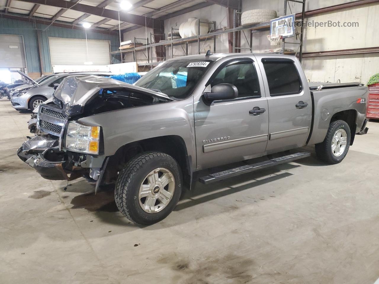 2013 Chevrolet Silverado K1500 Lt Gray vin: 3GCPKSE70DG291076