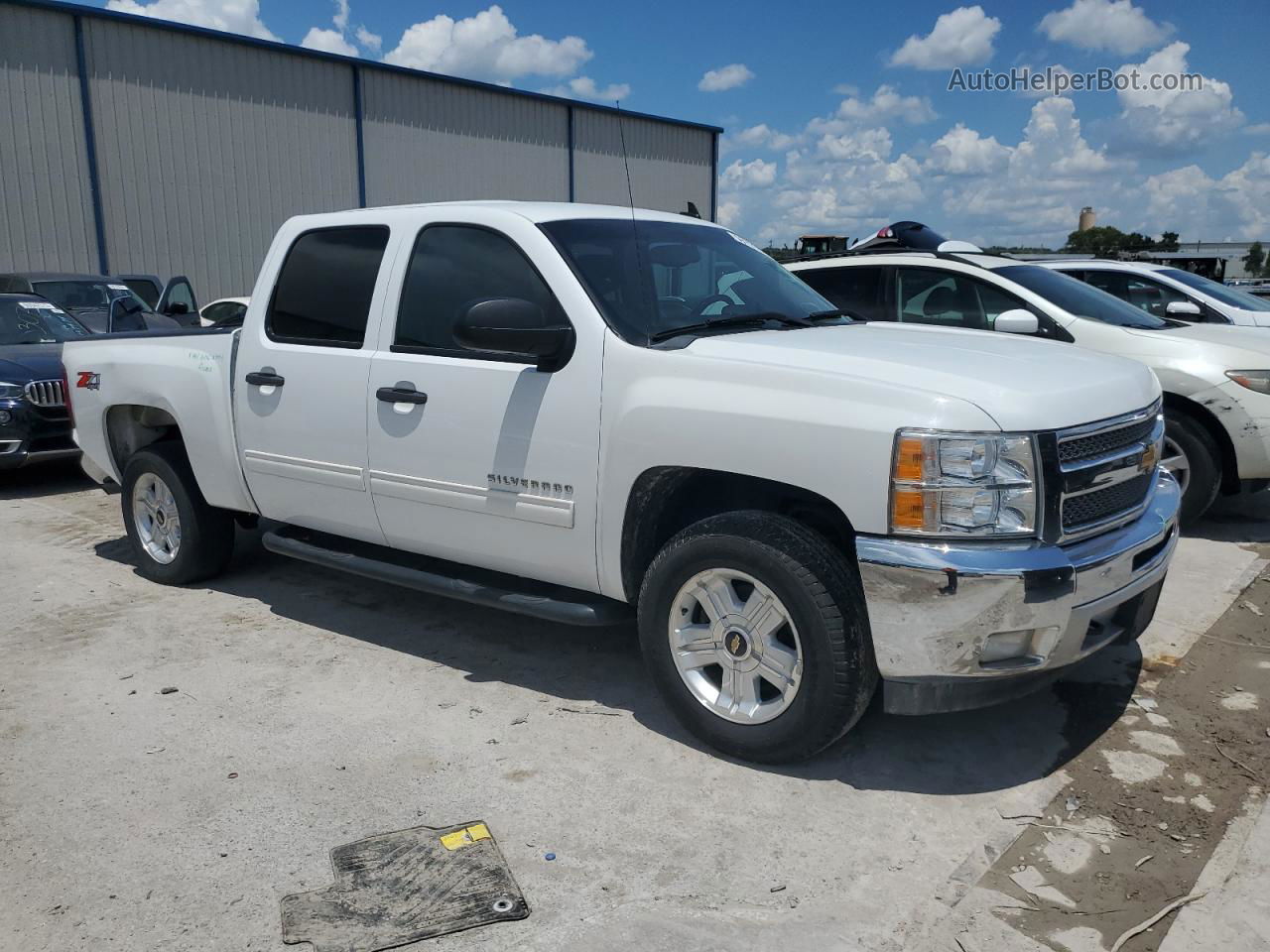 2012 Chevrolet Silverado K1500 Lt White vin: 3GCPKSE71CG203005