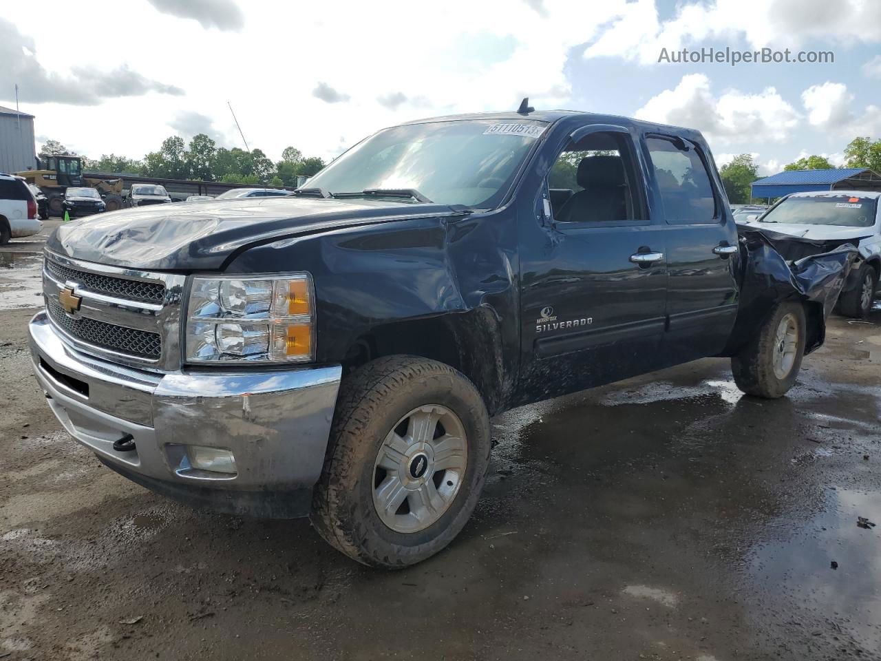 2012 Chevrolet Silverado K1500 Lt Black vin: 3GCPKSE71CG233752