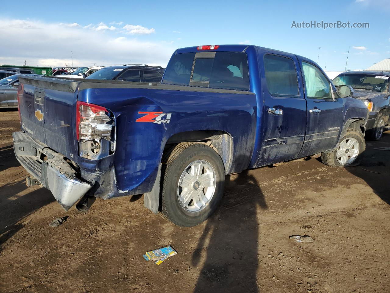 2013 Chevrolet Silverado K1500 Lt Blue vin: 3GCPKSE71DG106727