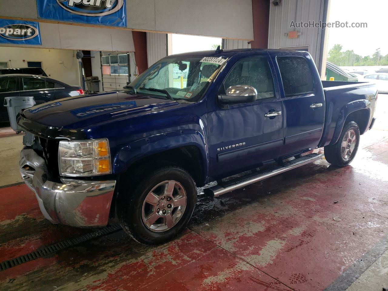 2013 Chevrolet Silverado K1500 Lt Blue vin: 3GCPKSE71DG166684