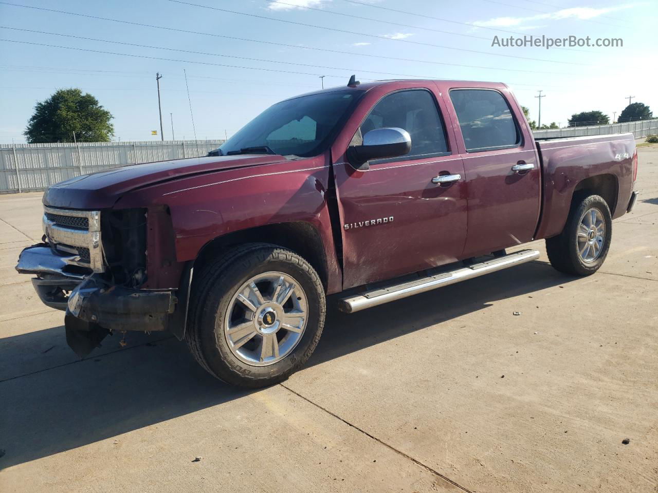 2013 Chevrolet Silverado K1500 Lt Maroon vin: 3GCPKSE71DG309343