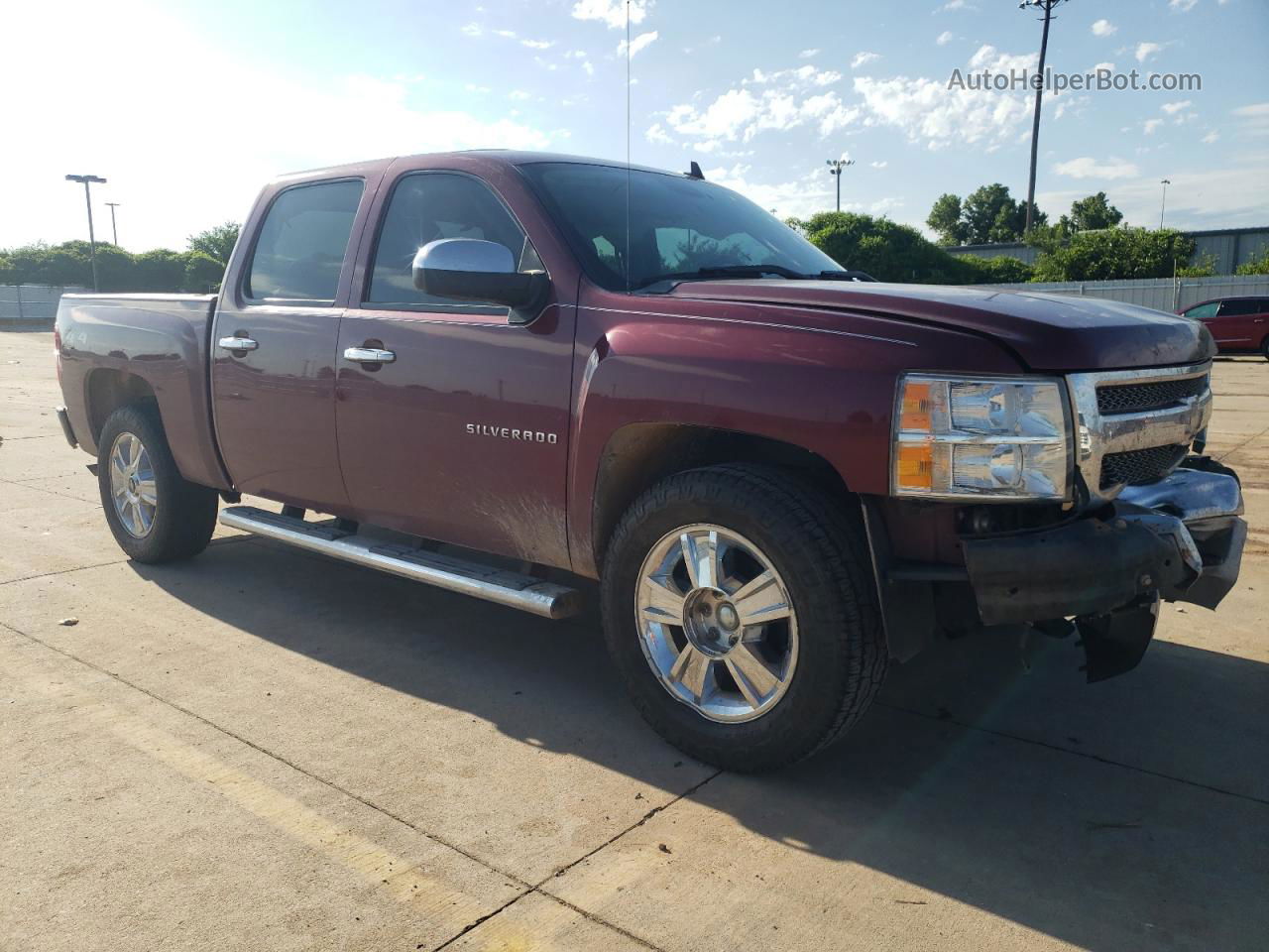 2013 Chevrolet Silverado K1500 Lt Maroon vin: 3GCPKSE71DG309343