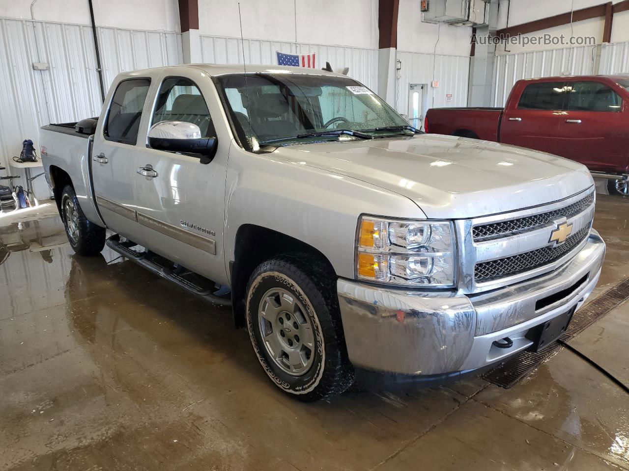 2012 Chevrolet Silverado K1500 Lt Silver vin: 3GCPKSE72CG272155