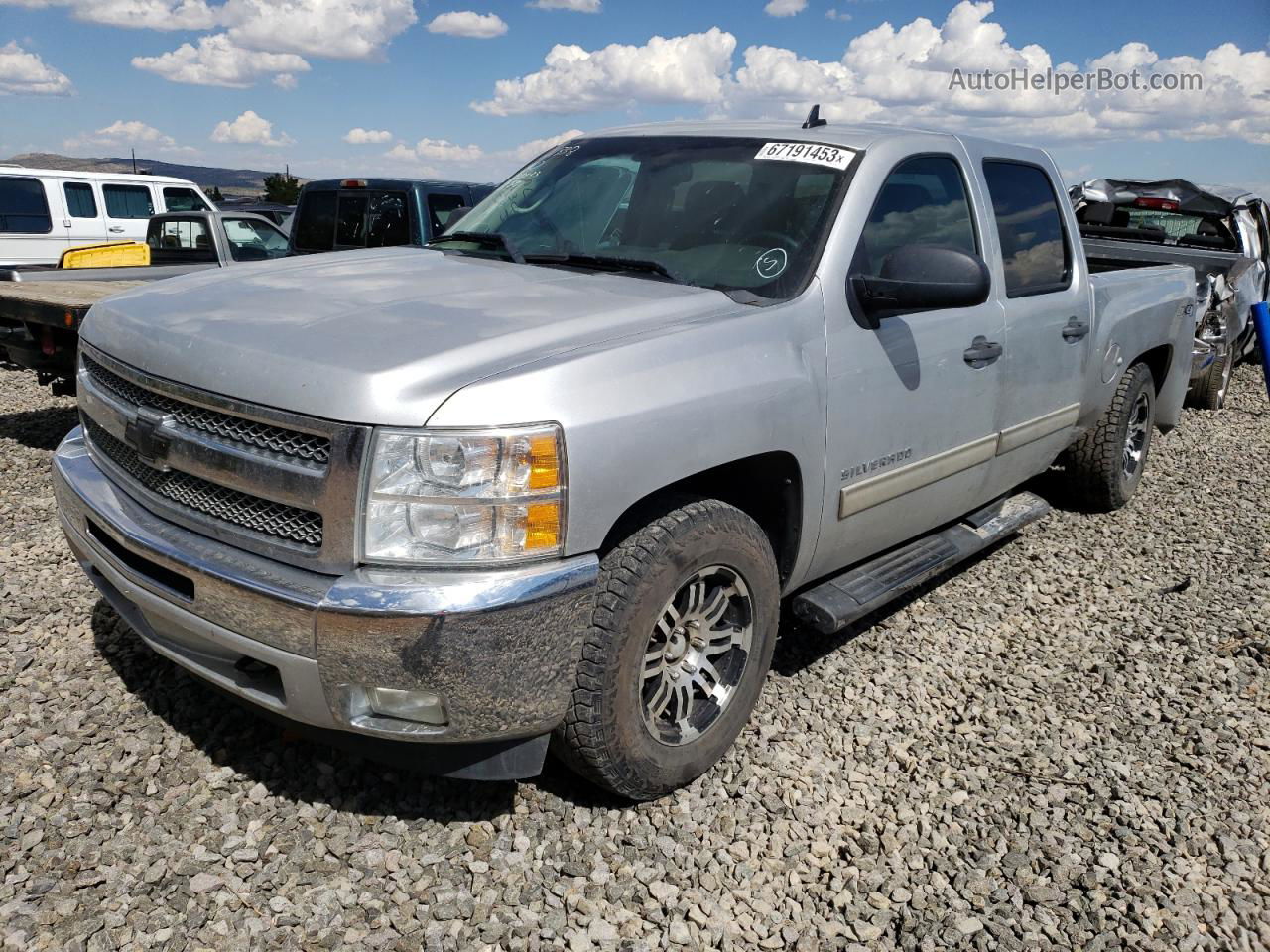 2012 Chevrolet Silverado K1500 Lt Silver vin: 3GCPKSE73CG145849