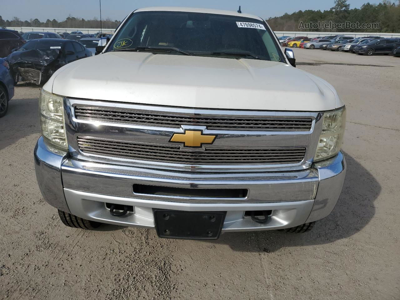 2012 Chevrolet Silverado K1500 Lt White vin: 3GCPKSE73CG250911