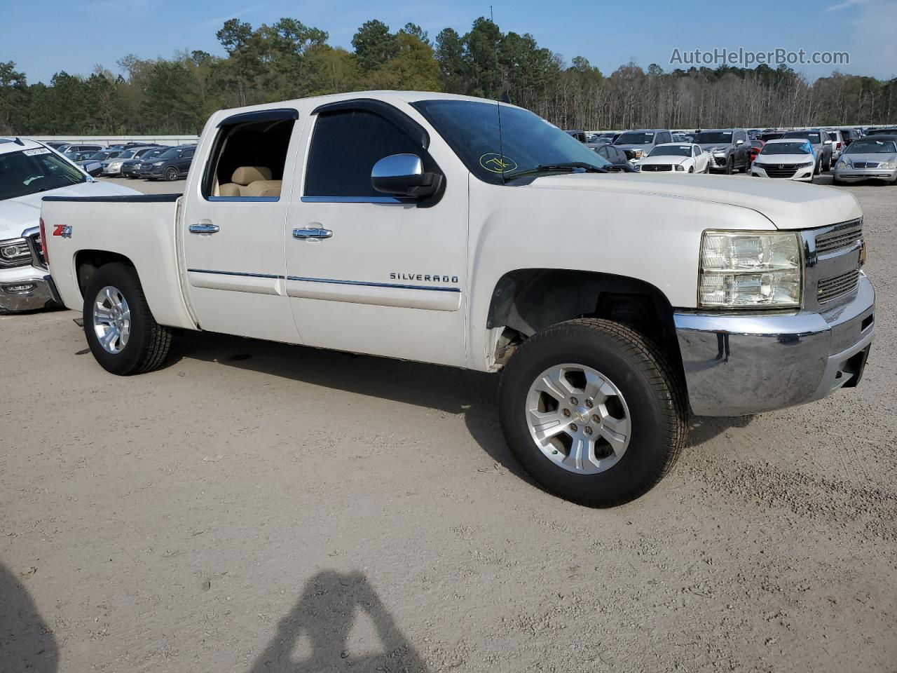 2012 Chevrolet Silverado K1500 Lt White vin: 3GCPKSE73CG250911