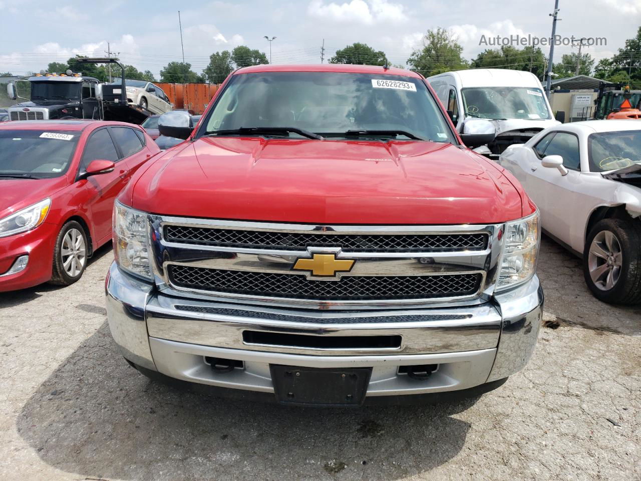 2013 Chevrolet Silverado K1500 Lt Red vin: 3GCPKSE76DG214129