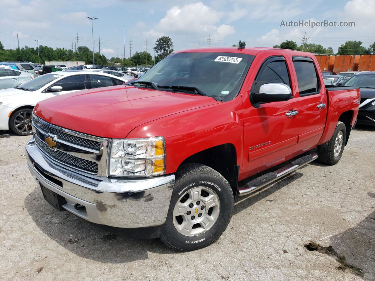 2013 Chevrolet Silverado K1500 Lt Red vin: 3GCPKSE76DG214129