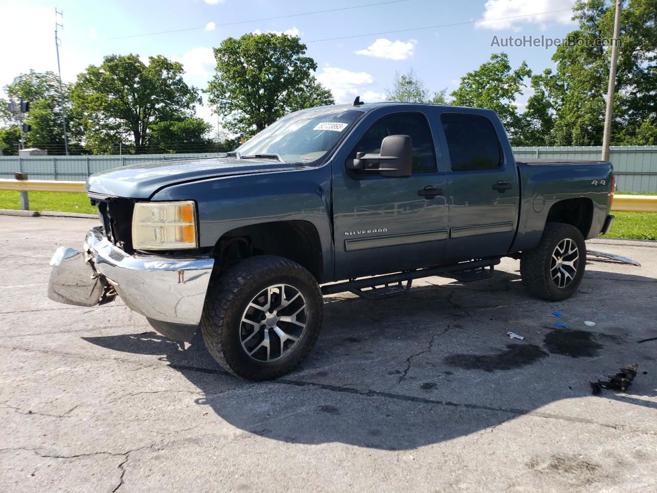 2013 Chevrolet Silverado K1500 Lt Blue vin: 3GCPKSE76DG378822