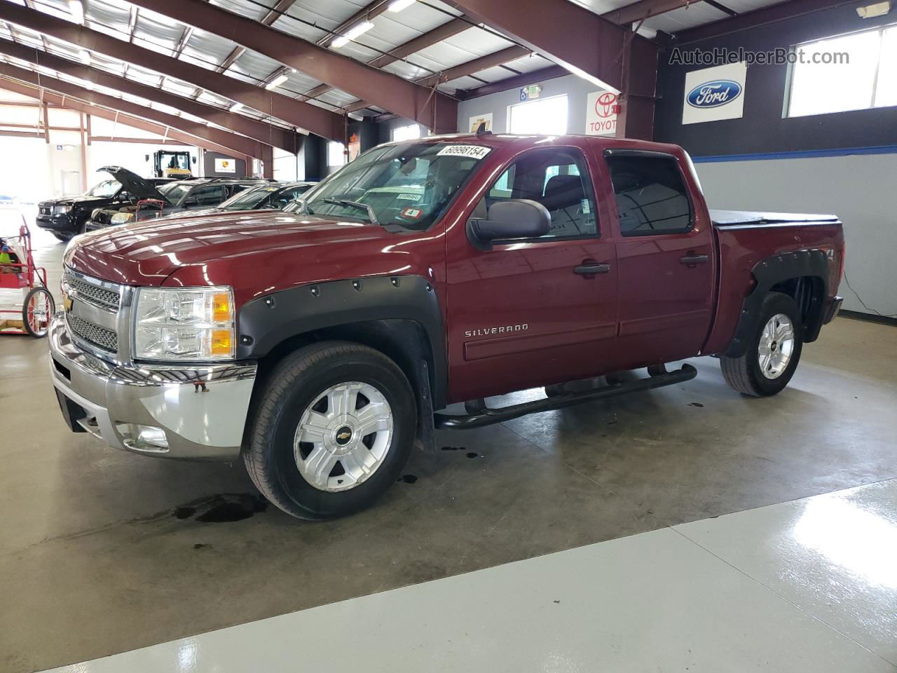 2013 Chevrolet Silverado K1500 Lt Burgundy vin: 3GCPKSE78DG213371