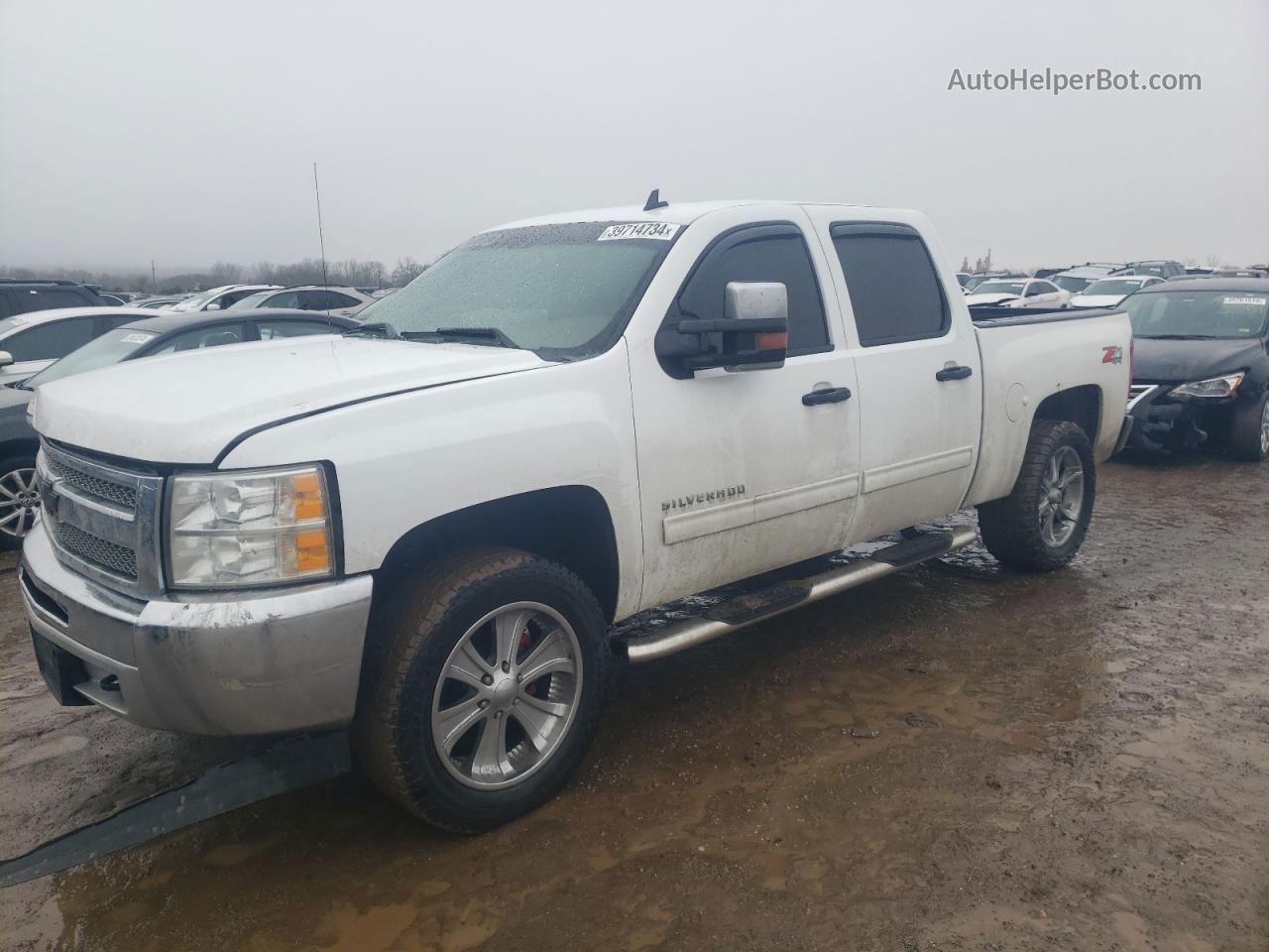 2013 Chevrolet Silverado K1500 Lt White vin: 3GCPKSE79DG362890