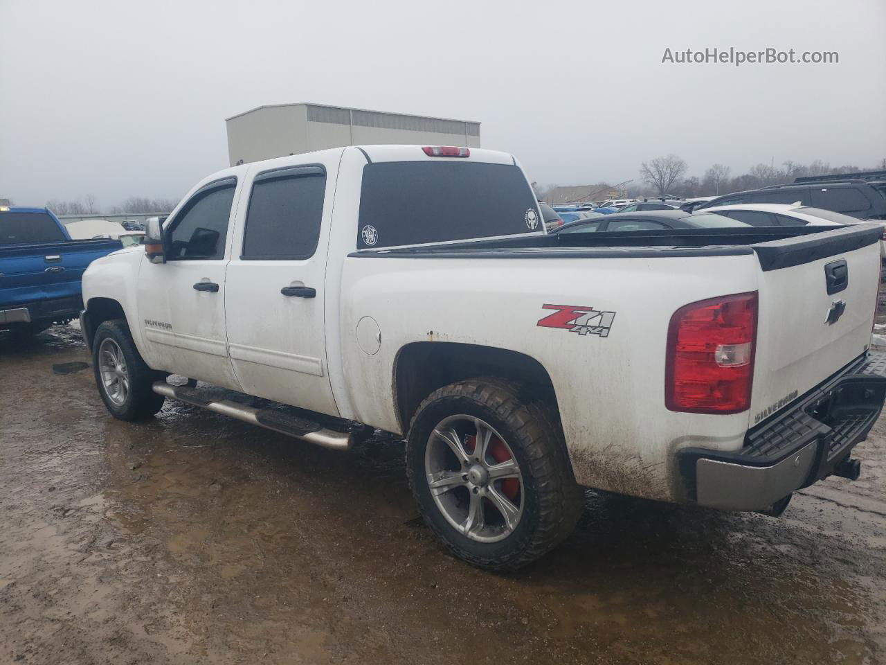 2013 Chevrolet Silverado K1500 Lt White vin: 3GCPKSE79DG362890