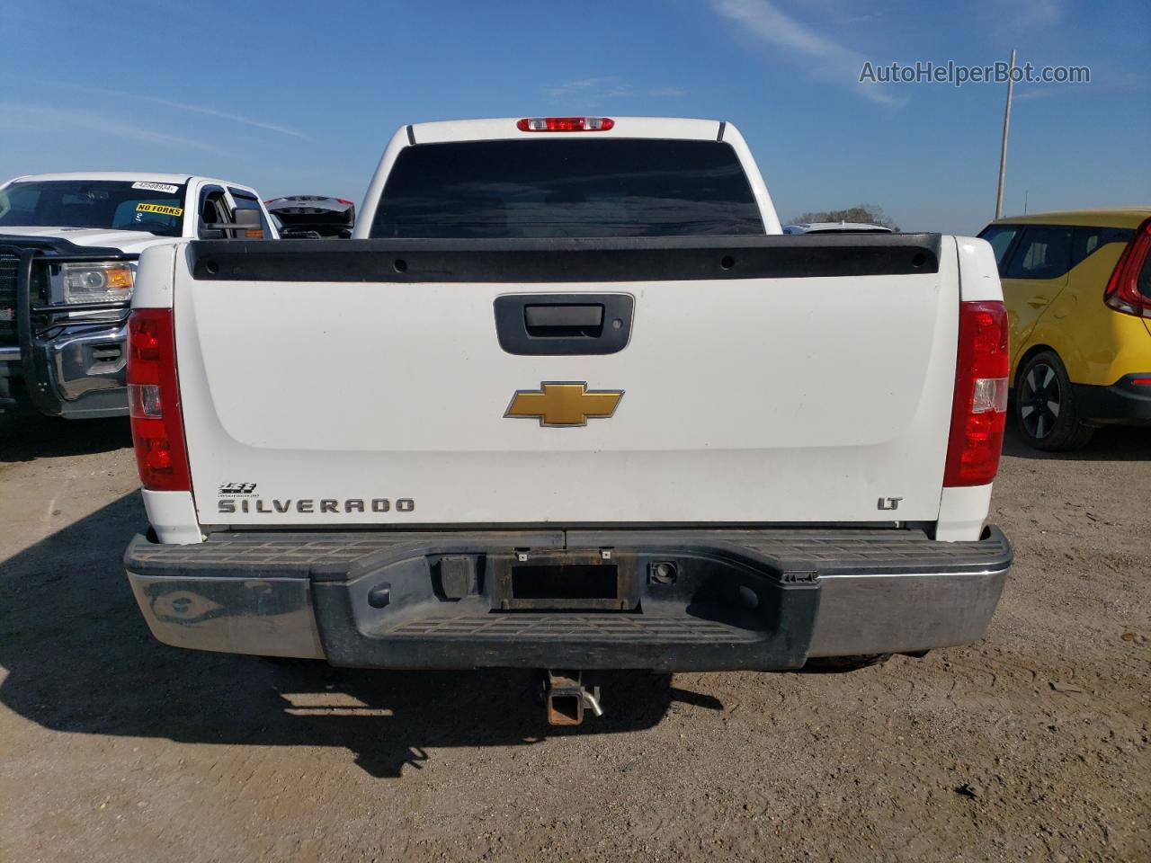 2013 Chevrolet Silverado K1500 Lt White vin: 3GCPKSE7XDG277573