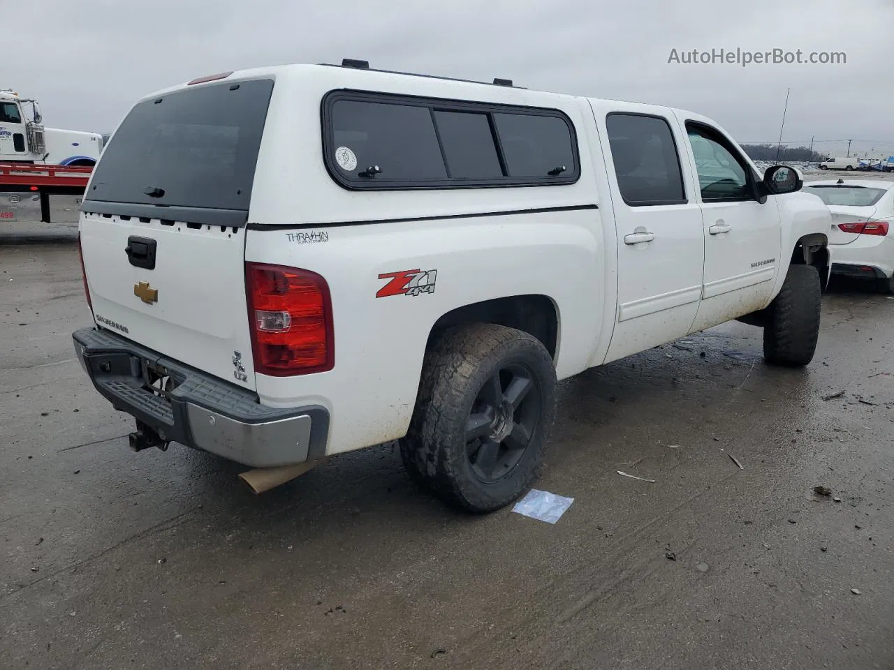 2012 Chevrolet Silverado K1500 Ltz White vin: 3GCPKTE26CG254784