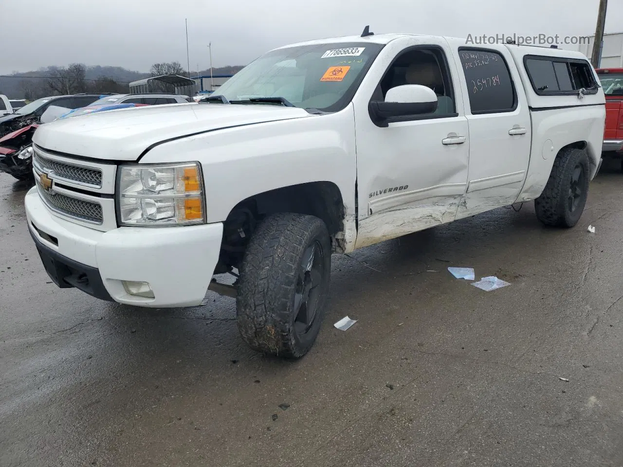 2012 Chevrolet Silverado K1500 Ltz White vin: 3GCPKTE26CG254784