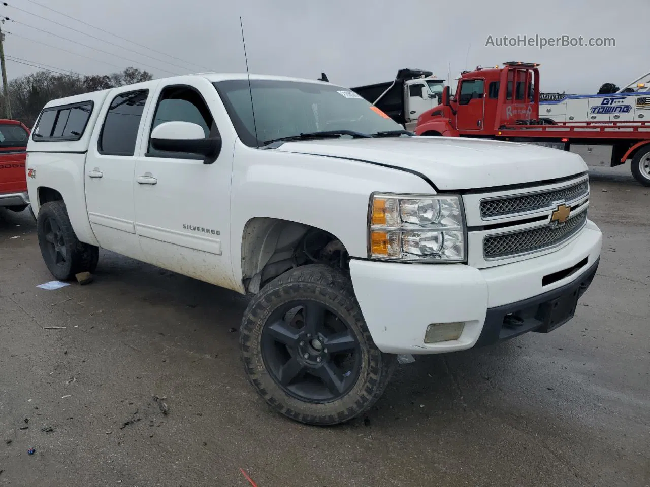 2012 Chevrolet Silverado K1500 Ltz White vin: 3GCPKTE26CG254784