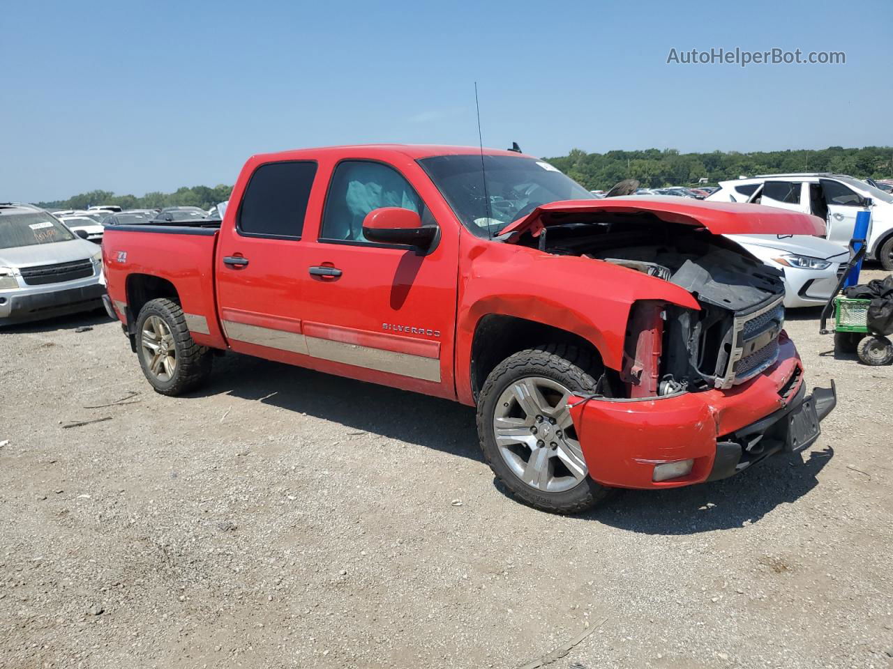 2013 Chevrolet Silverado K1500 Ltz Red vin: 3GCPKTE71DG134663