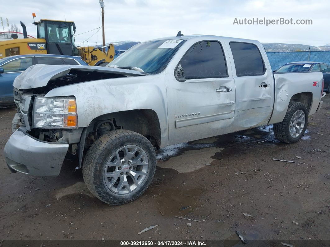 2013 Chevrolet Silverado 1500 Ltz Silver vin: 3GCPKTE71DG168036