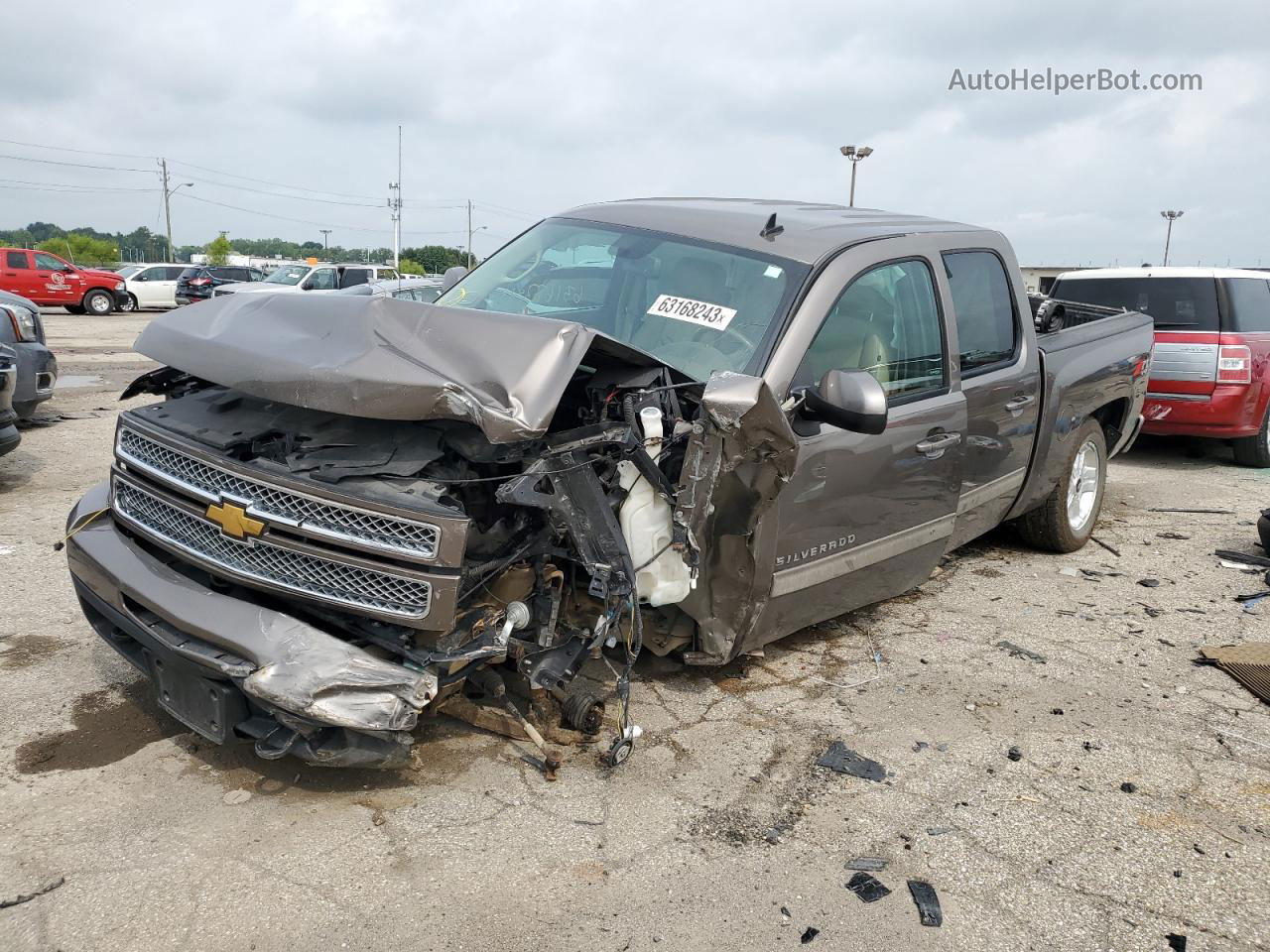 2013 Chevrolet Silverado K1500 Ltz Коричневый vin: 3GCPKTE71DG259890