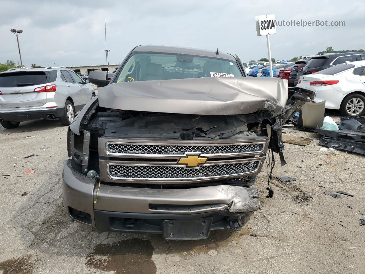 2013 Chevrolet Silverado K1500 Ltz Brown vin: 3GCPKTE71DG259890