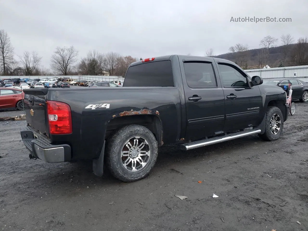 2012 Chevrolet Silverado K1500 Ltz Black vin: 3GCPKTE72CG245009