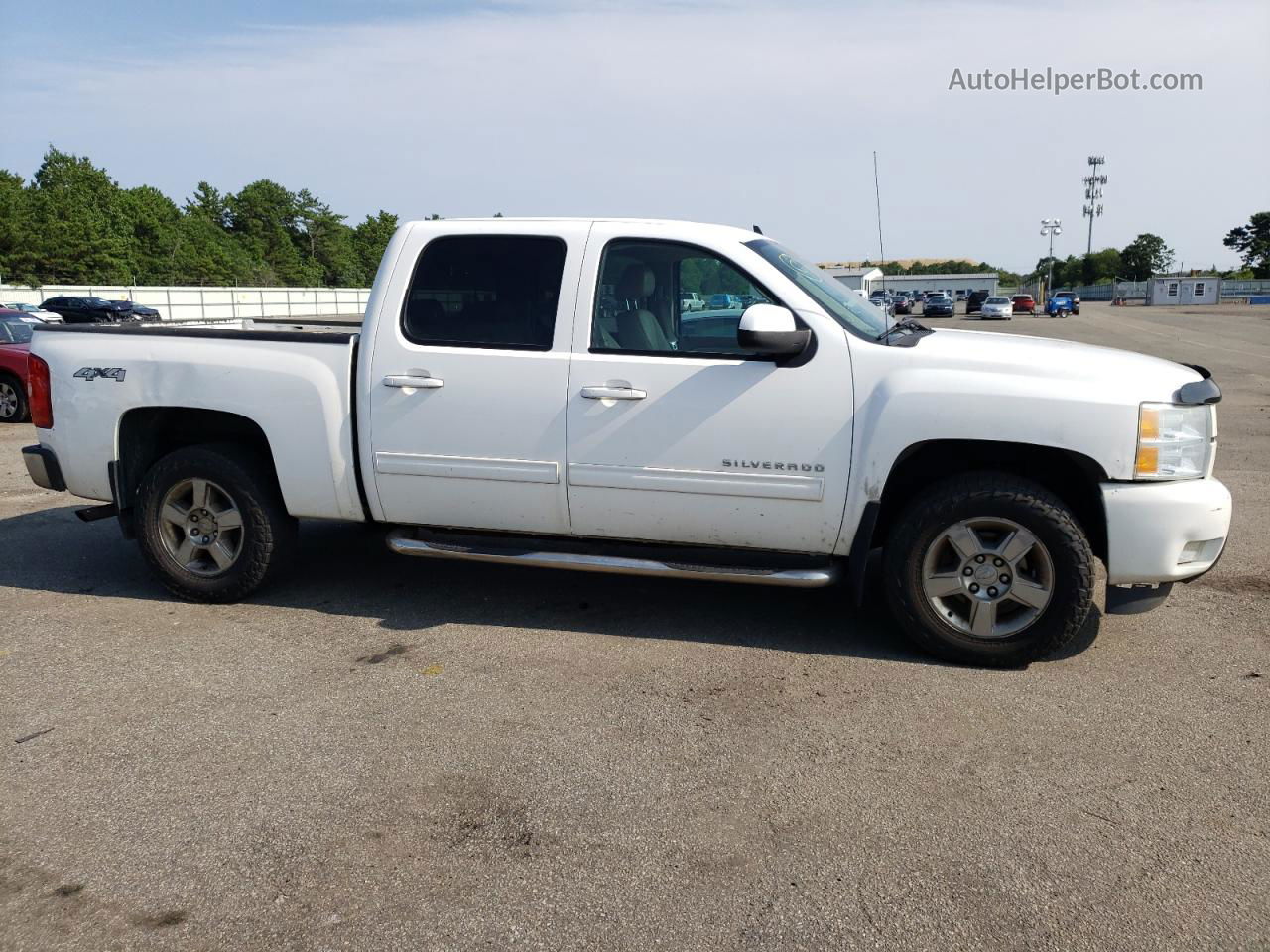 2013 Chevrolet Silverado K1500 Ltz White vin: 3GCPKTE72DG106130