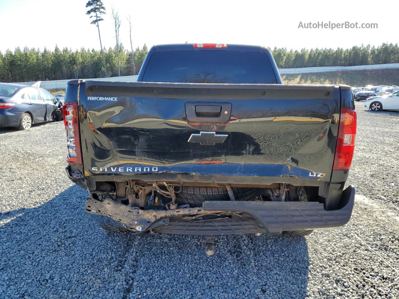 2012 Chevrolet Silverado K1500 Ltz Black vin: 3GCPKTE73CG246511