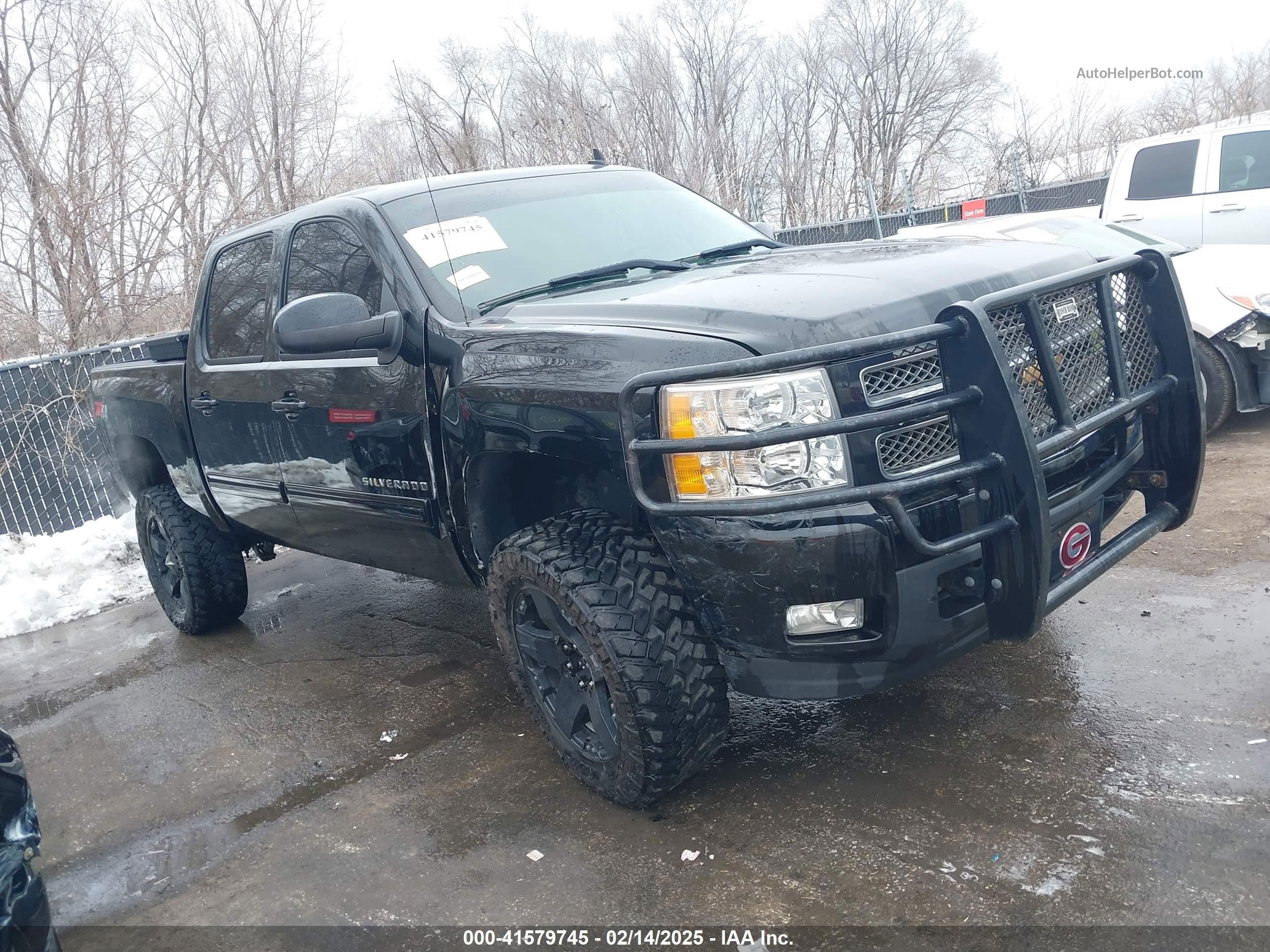 2012 Chevrolet Silverado 1500 Ltz Black vin: 3GCPKTE77CG170789
