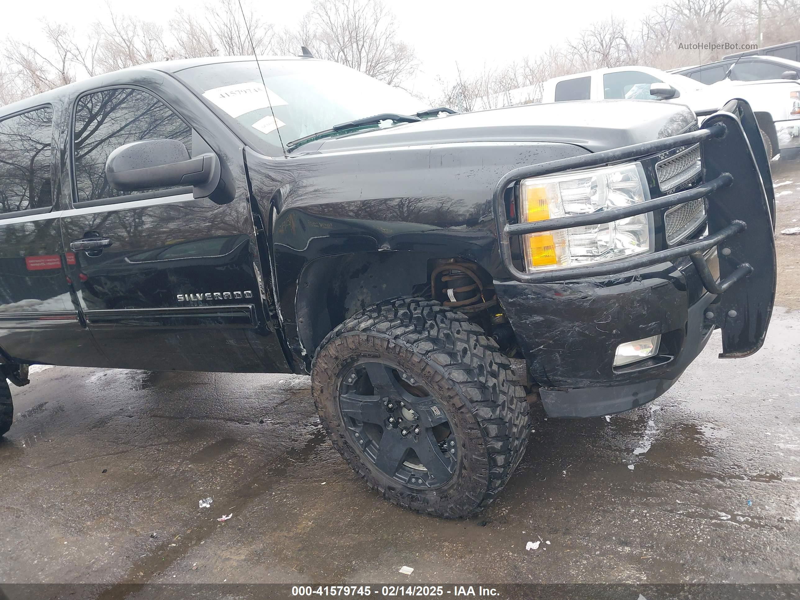2012 Chevrolet Silverado 1500 Ltz Black vin: 3GCPKTE77CG170789