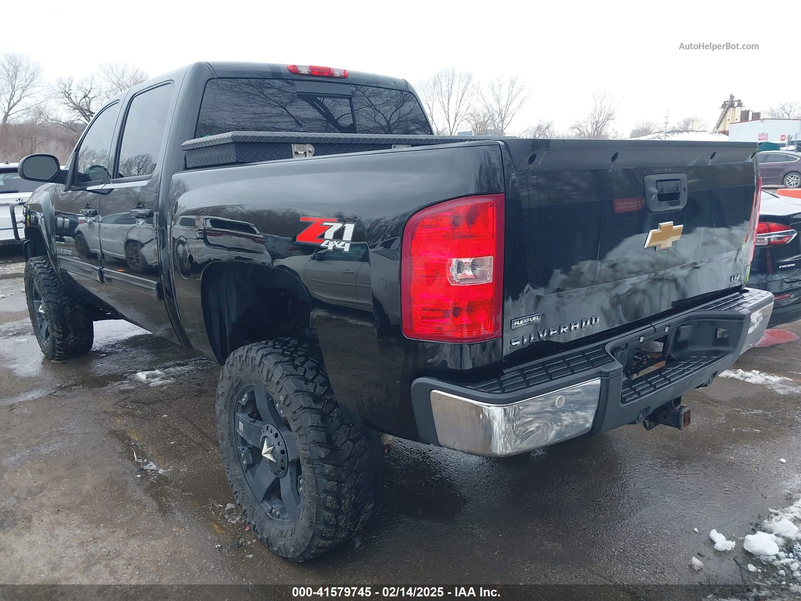 2012 Chevrolet Silverado 1500 Ltz Black vin: 3GCPKTE77CG170789