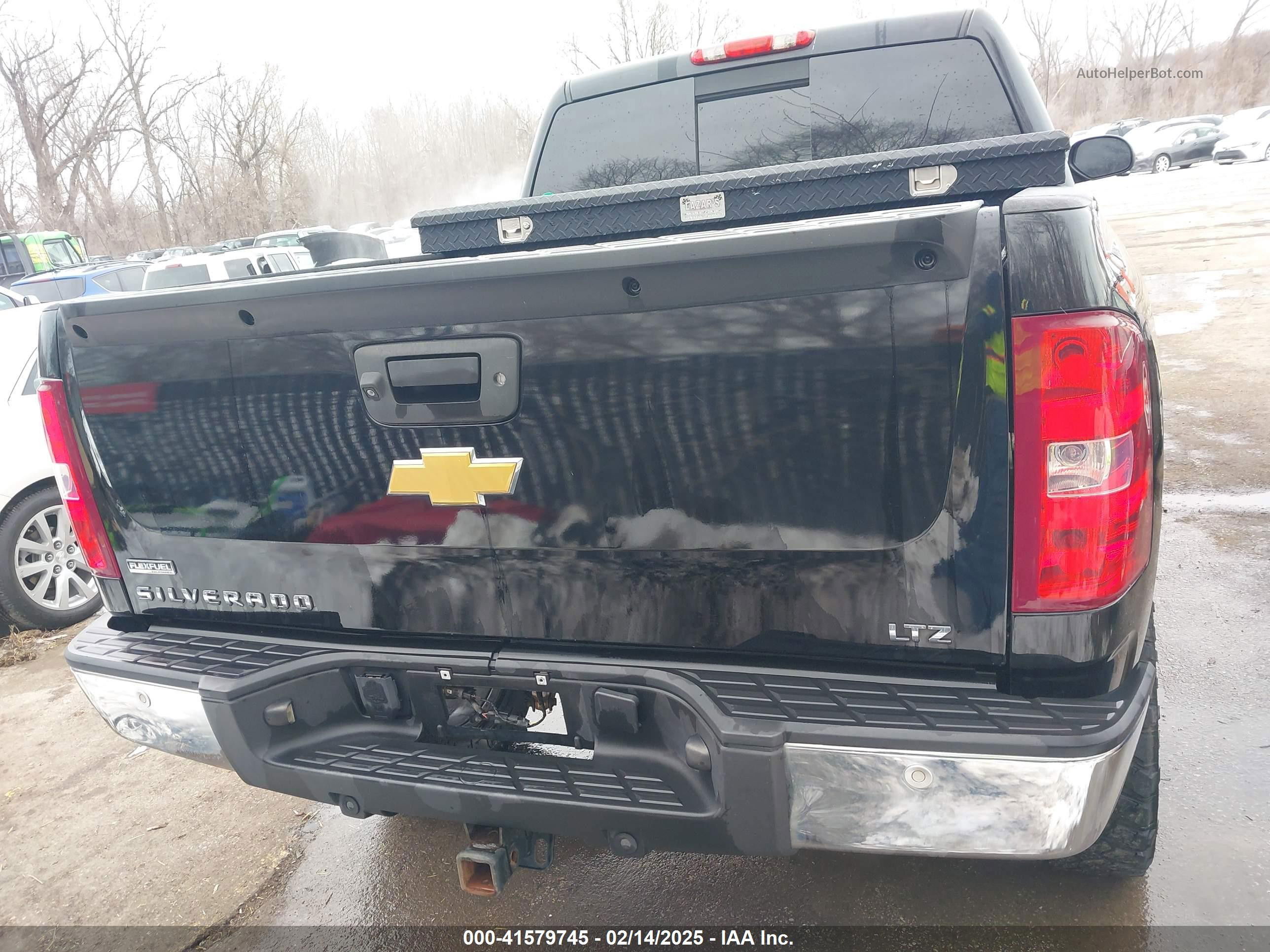 2012 Chevrolet Silverado 1500 Ltz Black vin: 3GCPKTE77CG170789