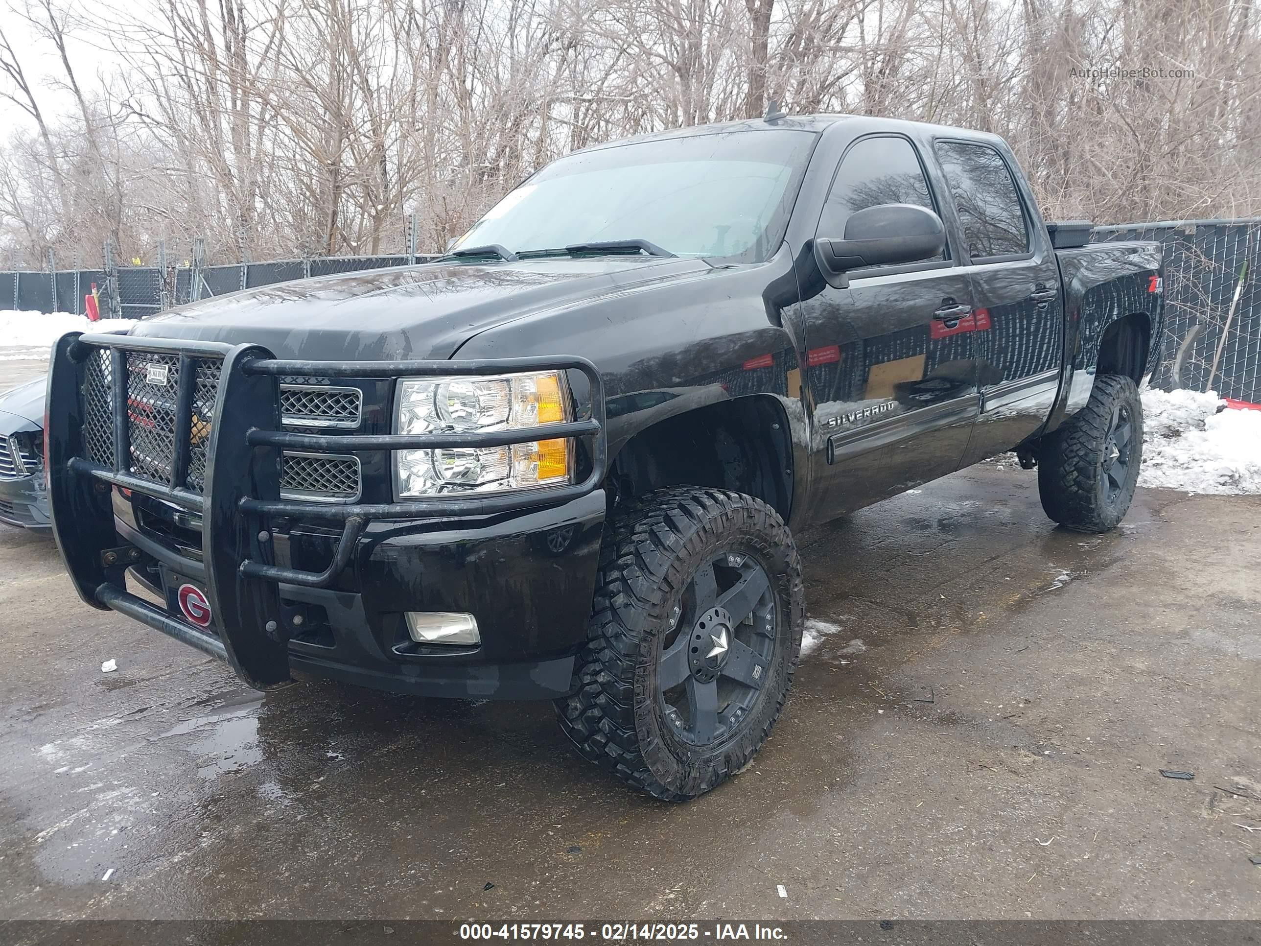 2012 Chevrolet Silverado 1500 Ltz Black vin: 3GCPKTE77CG170789