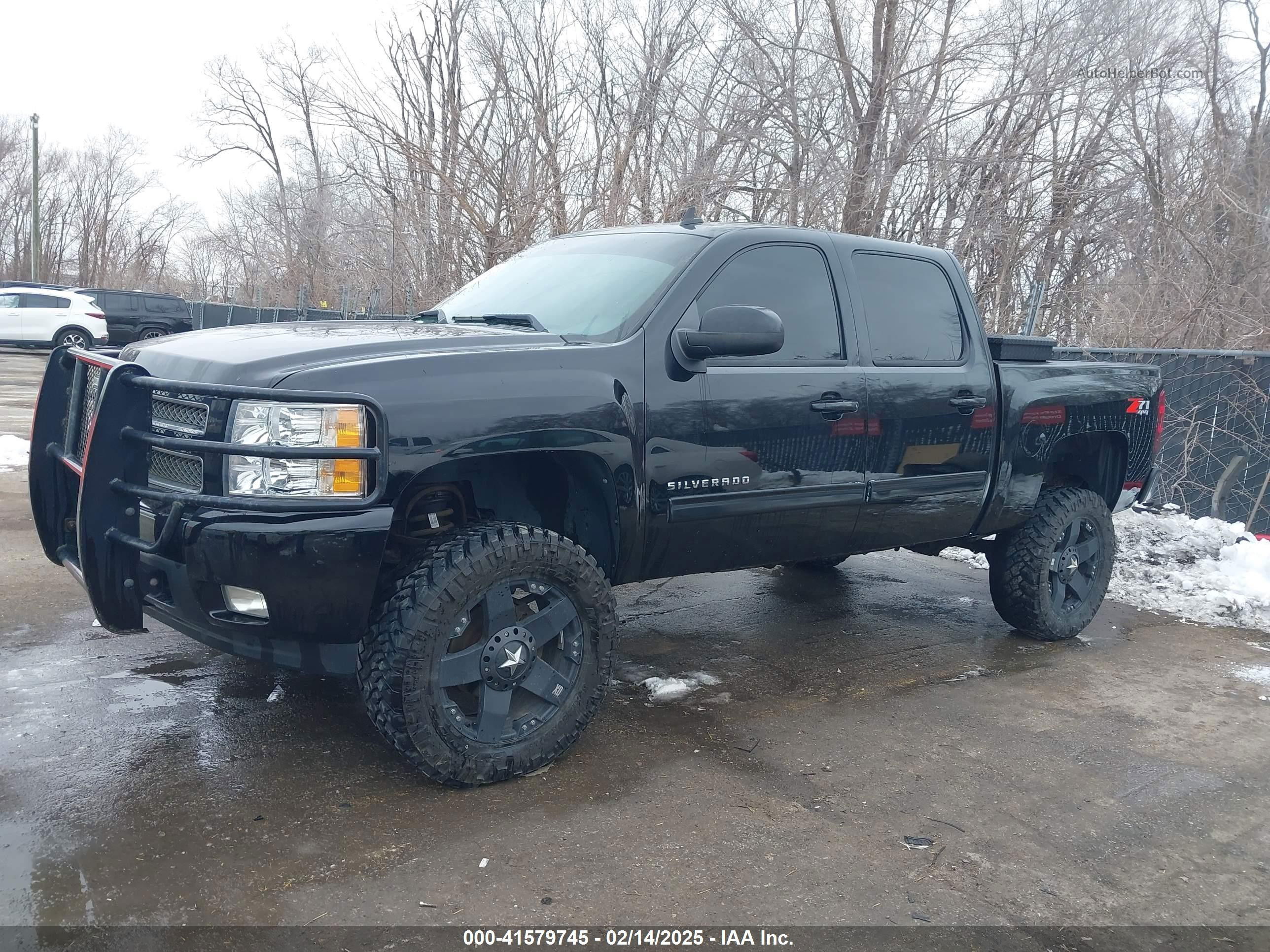 2012 Chevrolet Silverado 1500 Ltz Black vin: 3GCPKTE77CG170789