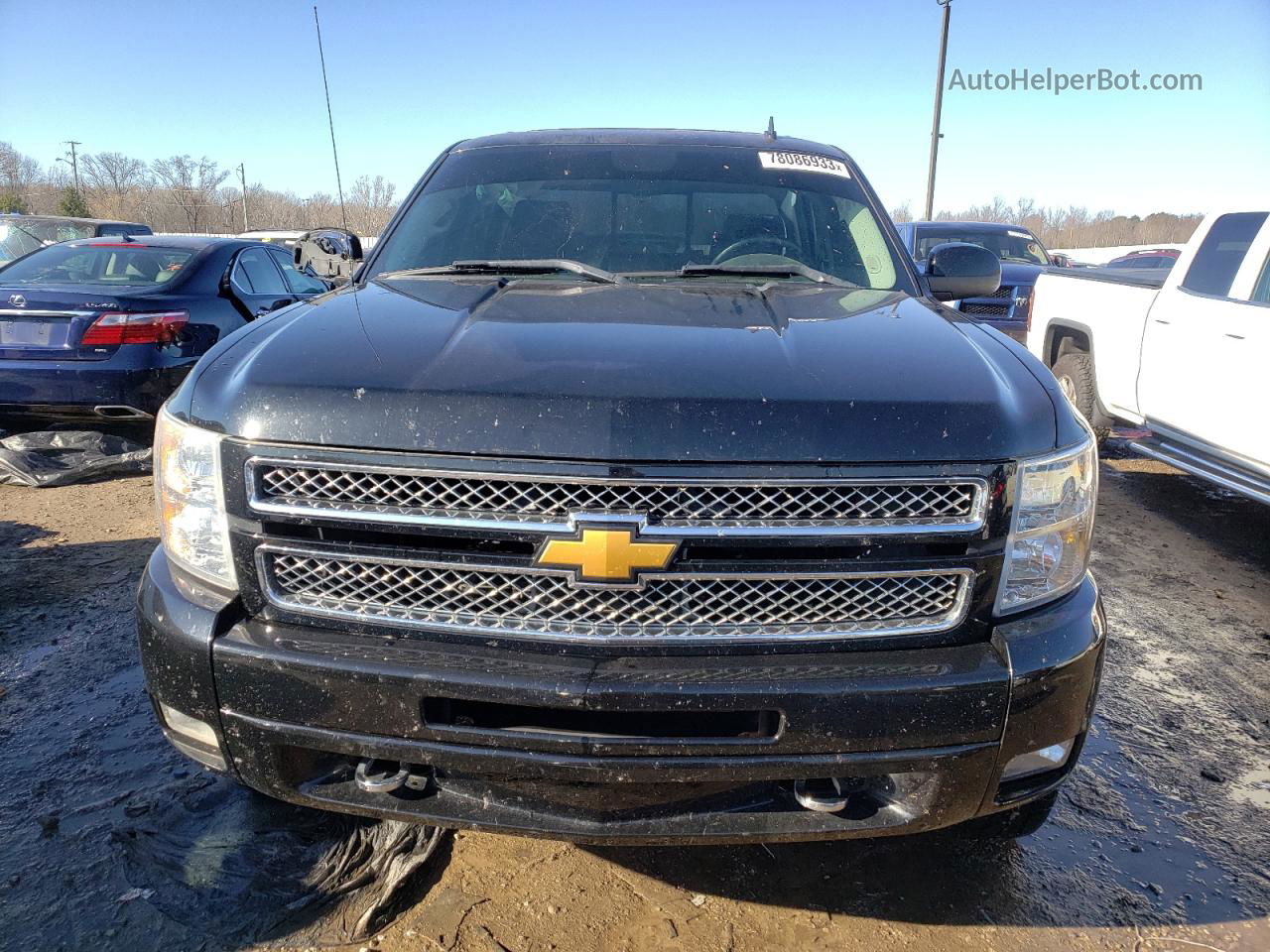 2013 Chevrolet Silverado K1500 Ltz Black vin: 3GCPKTE77DG159213