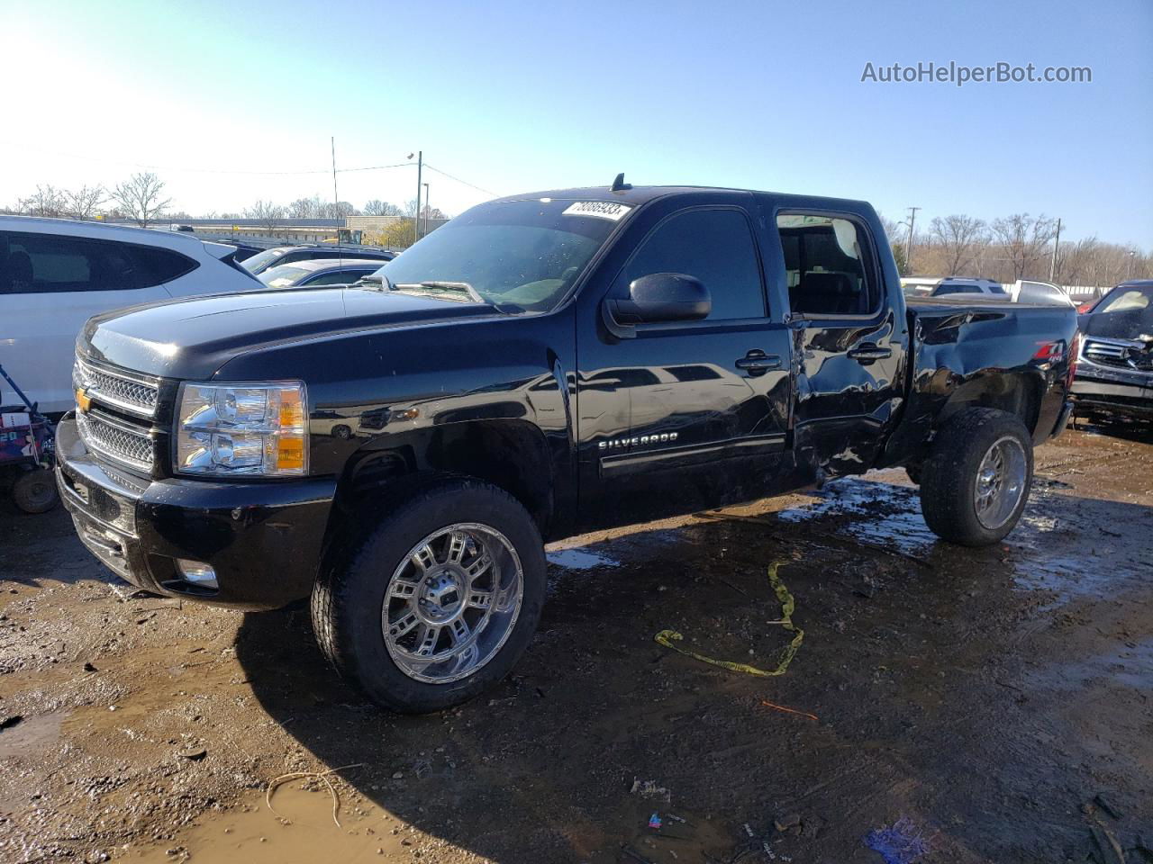 2013 Chevrolet Silverado K1500 Ltz Black vin: 3GCPKTE77DG159213