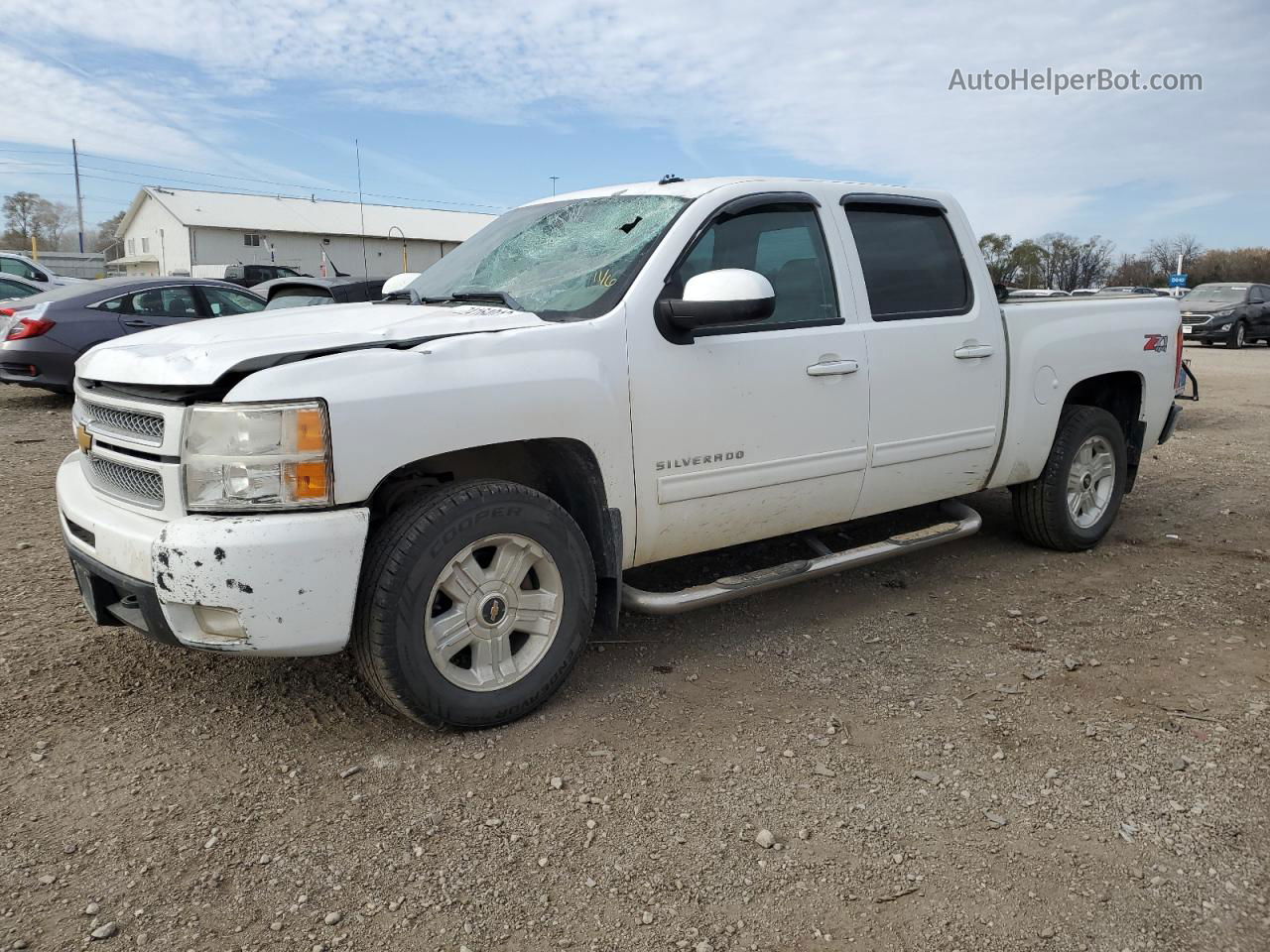 2013 Chevrolet Silverado K1500 Ltz White vin: 3GCPKTE78DG180670