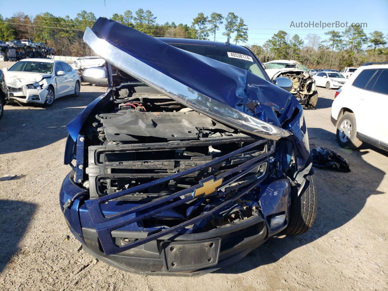 2013 Chevrolet Silverado K1500 Ltz Blue vin: 3GCPKTE79DG316076