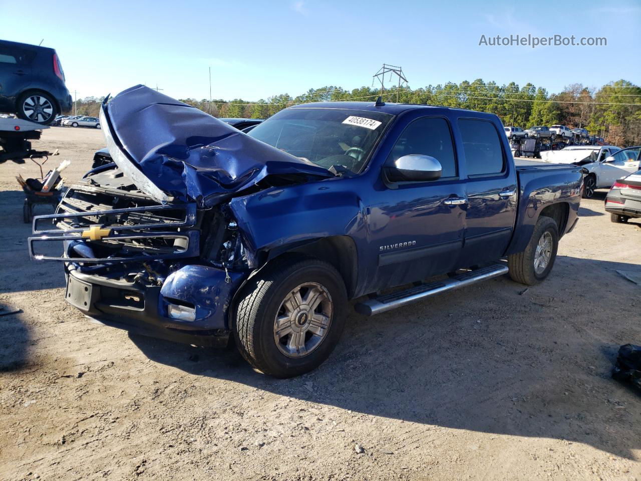 2013 Chevrolet Silverado K1500 Ltz Синий vin: 3GCPKTE79DG316076