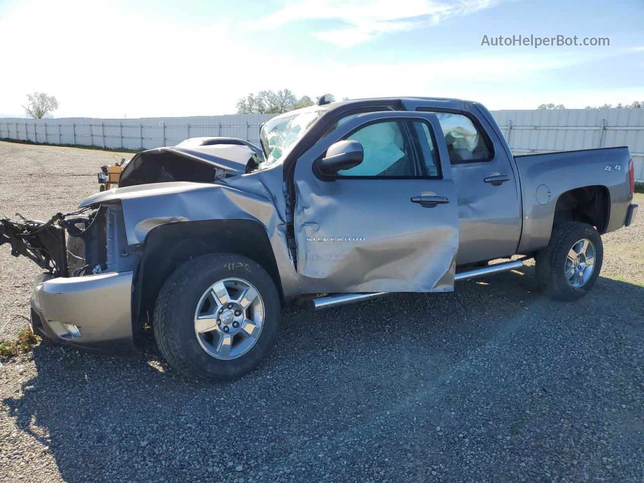 2013 Chevrolet Silverado K1500 Ltz Silver vin: 3GCPKTE79DG338966