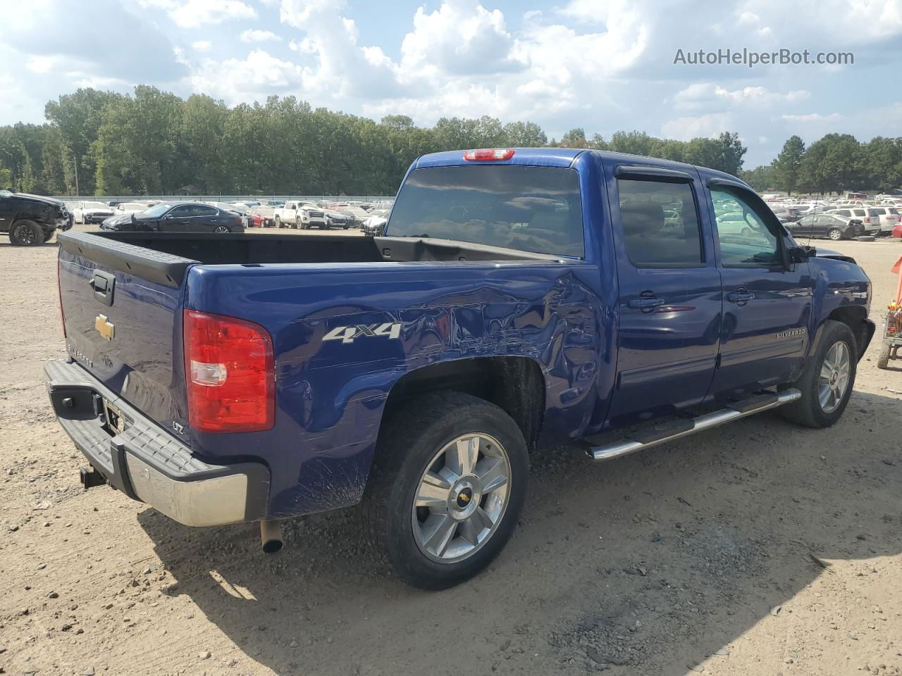 2013 Chevrolet Silverado K1500 Ltz Blue vin: 3GCPKTE7XDG147749