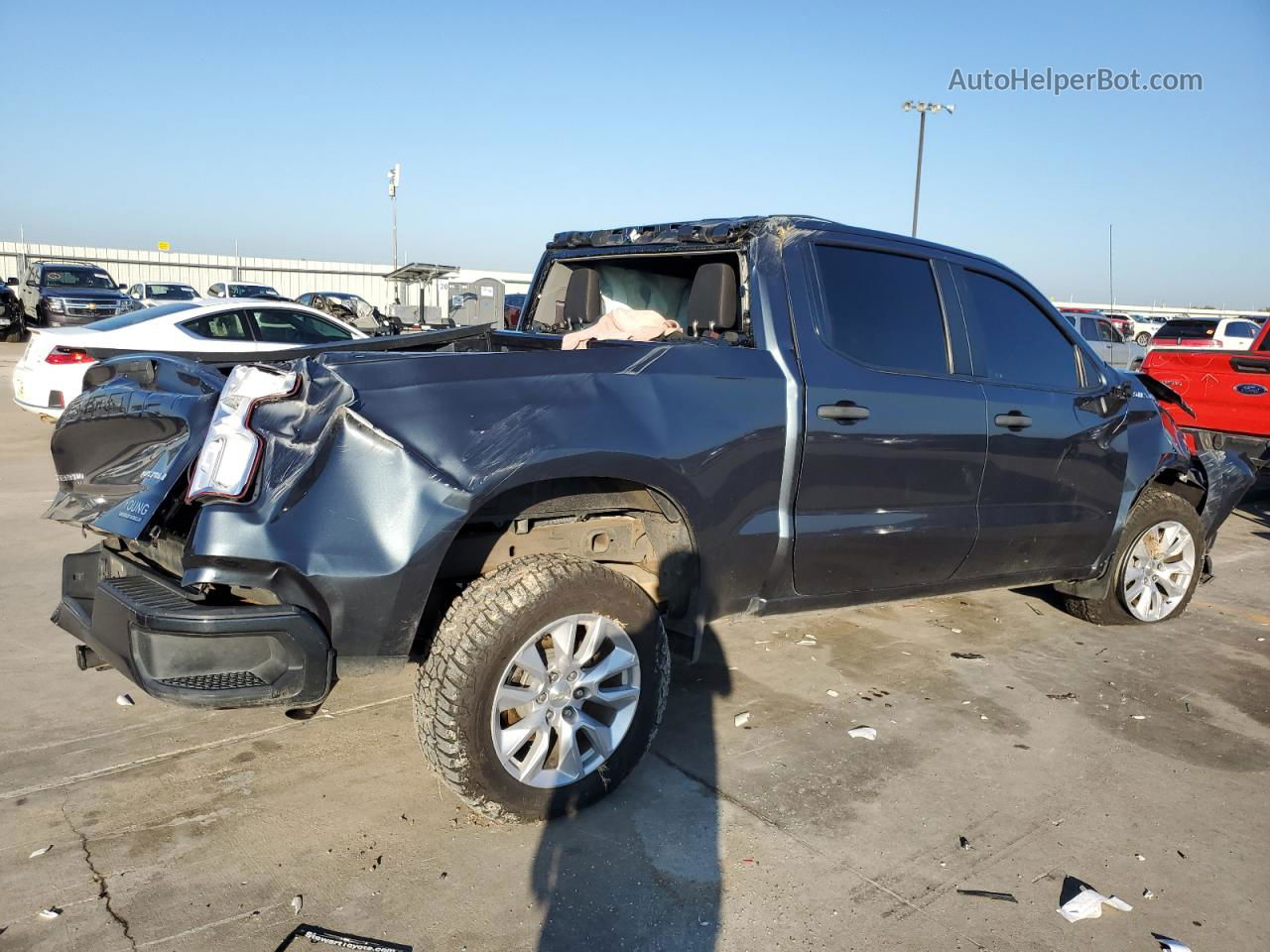 2019 Chevrolet Silverado C1500 Custom Gray vin: 3GCPWBEH2KG170012