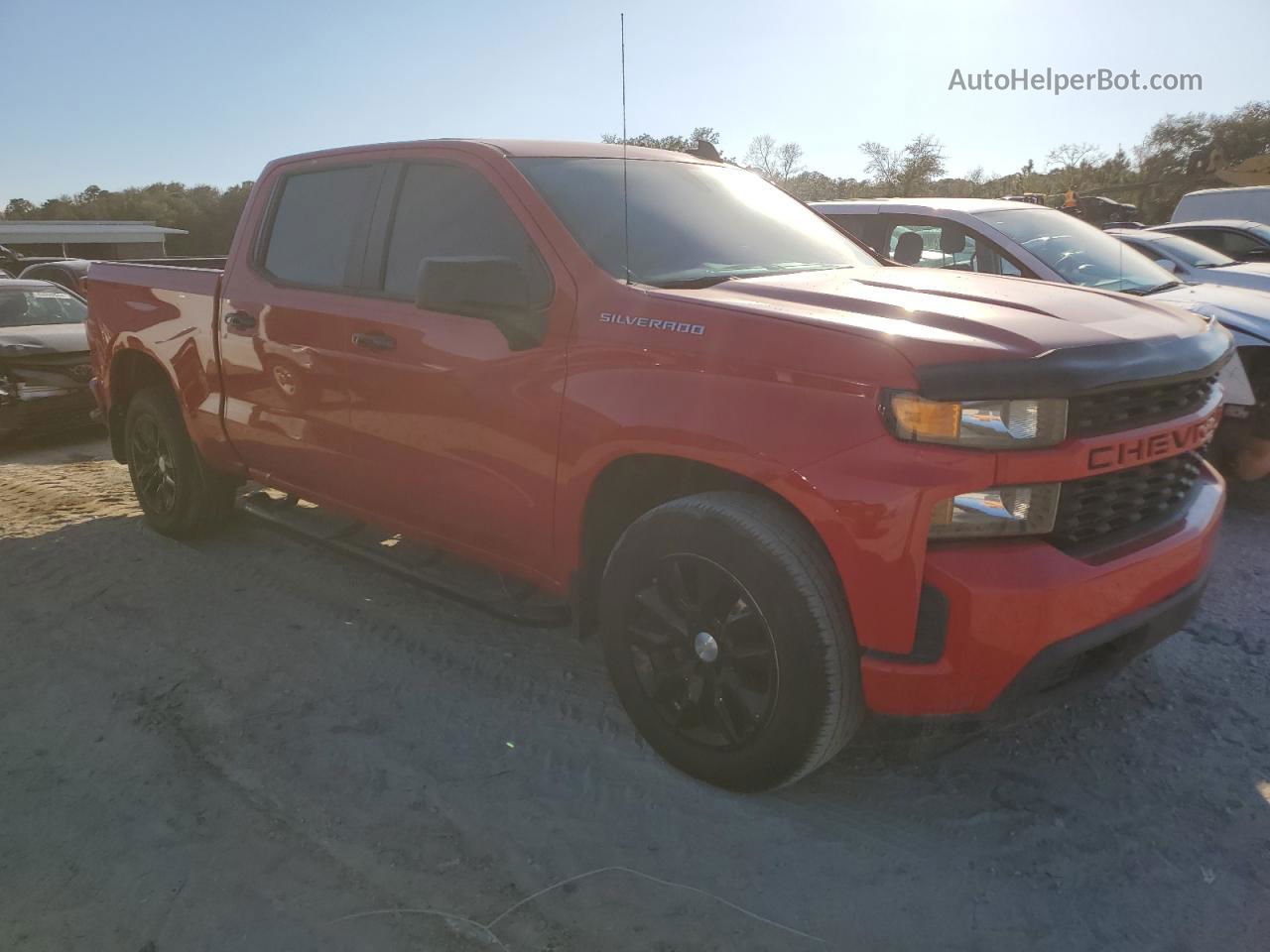 2019 Chevrolet Silverado C1500 Custom Красный vin: 3GCPWBEH3KG113723