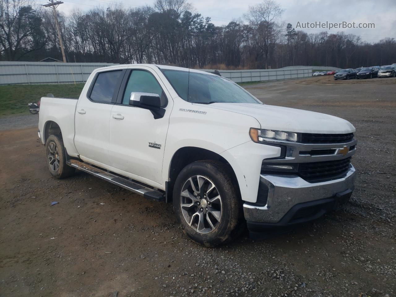 2019 Chevrolet Silverado C1500 Lt White vin: 3GCPWCED0KG313557